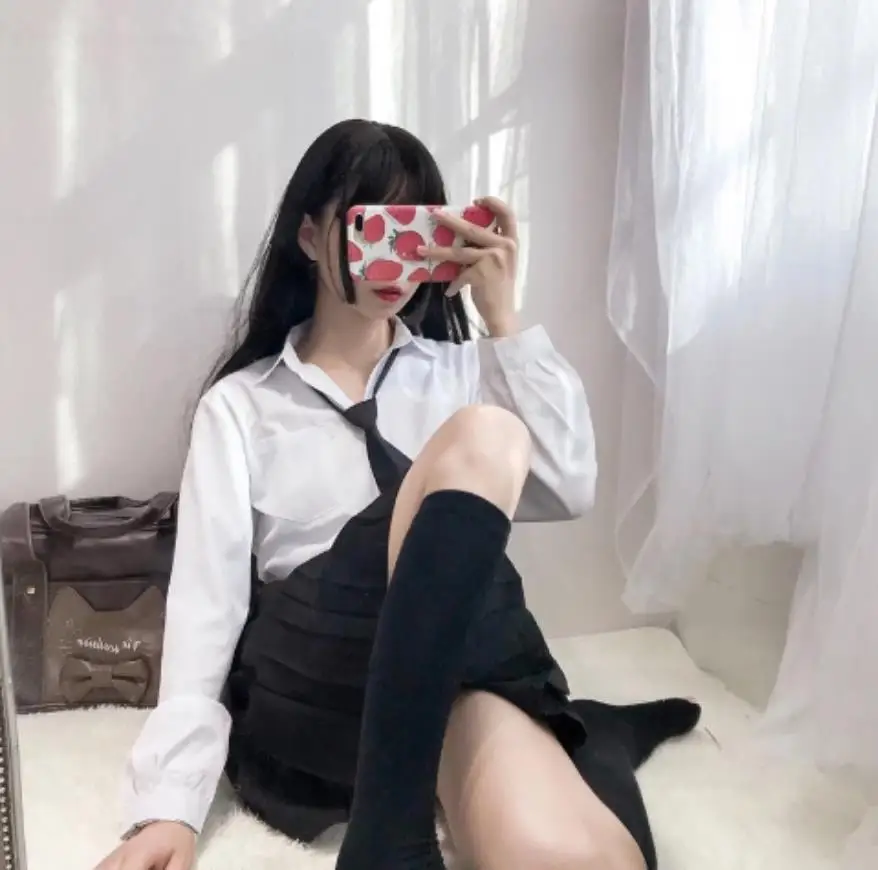 Новинка мужская и женская белая рубашка с длинными рукавами для студентов в