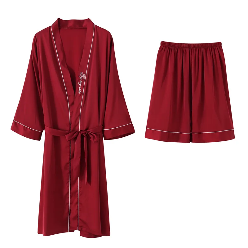 Весеннее утреннее платье имитирует шелковую одежда для сна влюбленных женская