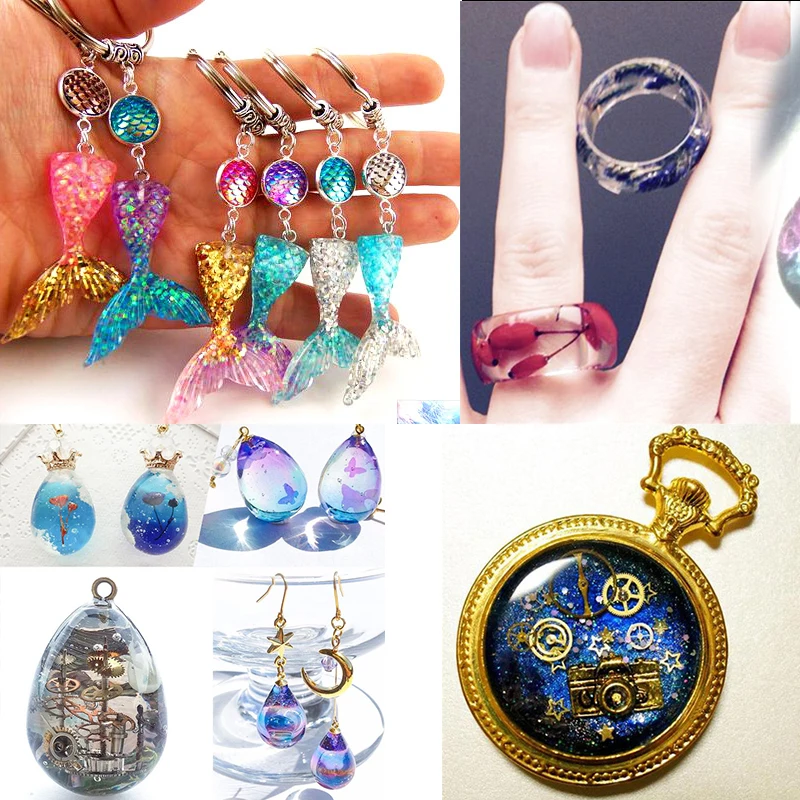 

16/8oz Resin Epoxy High Adhesive 1:1 AB Epoxy Hardener Crystal Glue for DIY Resin Jewelry Making Accessories Handmade crafts