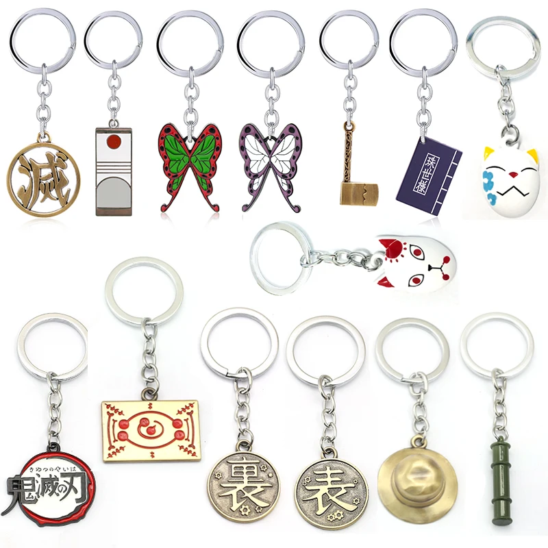 Брелок для ключей с японским аниме рассекающий демонов подходит от Kimetsu No Yaiba Tanjirou