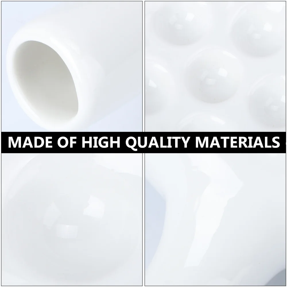 

1Pc Kitchen Baking Plate Snail Baking Dish Practical Sub-packing Dish (White)