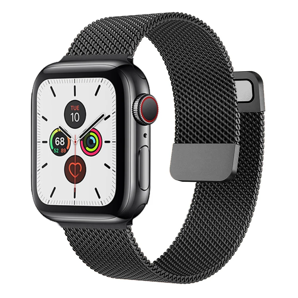 

Strap For Apple watch Band 41mm 45mm 44mm 40mm 38mm 42mm 44mm Accessorie Milanese Loop Magnetic bracelet iWatch serie 7 4 5 6 se
