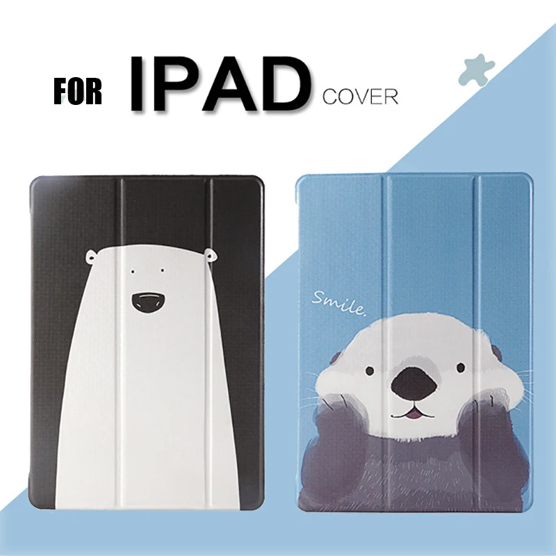 Милые Мультяшные Чехлы для планшета iPad Air 4 10 9 &quot умный чехол 2&quot 3 7 2018 1/2 Mini 4/5