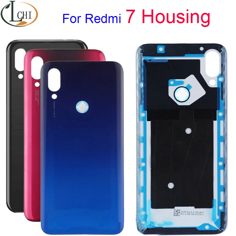 Оригинальная задняя крышка аккумулятора 6 26 дюйма для xiaomi Redmi 7 запасные части