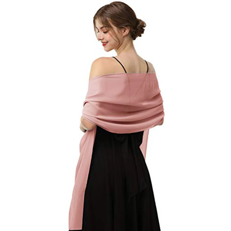 

2021 Muslim luxury fashion ladies monochrome pearl chiffon hijab scarf pure color sunscreen scarf shawl wedding shawl wholesale