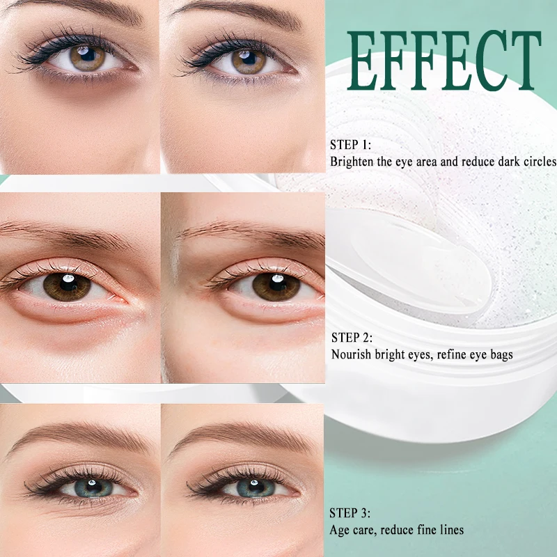 5/10/60 шт водорослей маска для глаз натуральные Увлажняющие гелевые подушечки