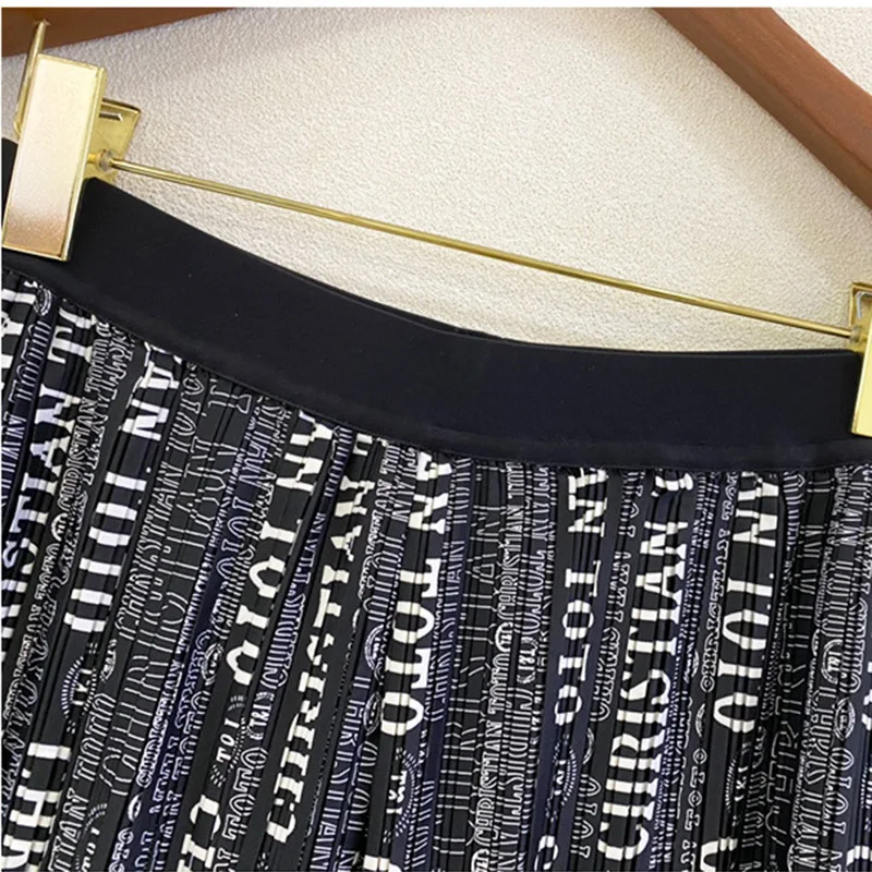 

LANMREM High Elastic Waist Black Letter Trousers New Loose Fit Wide Leg Pants Women Fashion Tide Autumn 2021 2E1460