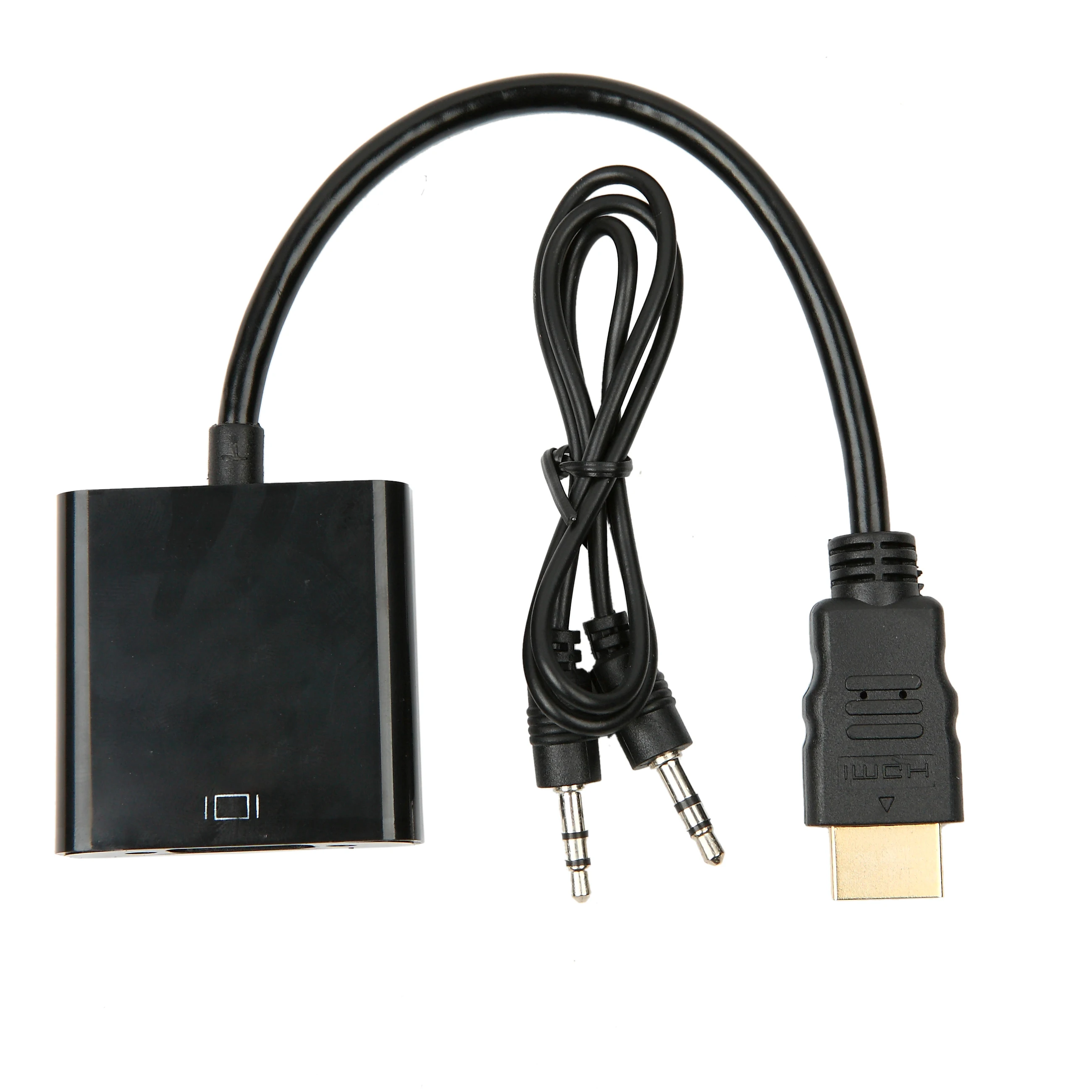 Kebidu 1 шт. видео конвертер папа к VGA RGB Женский HDMI совместимый с кабелем 1080P для ПК