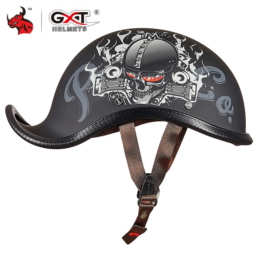 

GXT Motorcycle Helmet Vintage Retro Scooter Half Helmet Casco Moto Helmet Moto Capacete Motorbike Riding Helmet M-2XL New