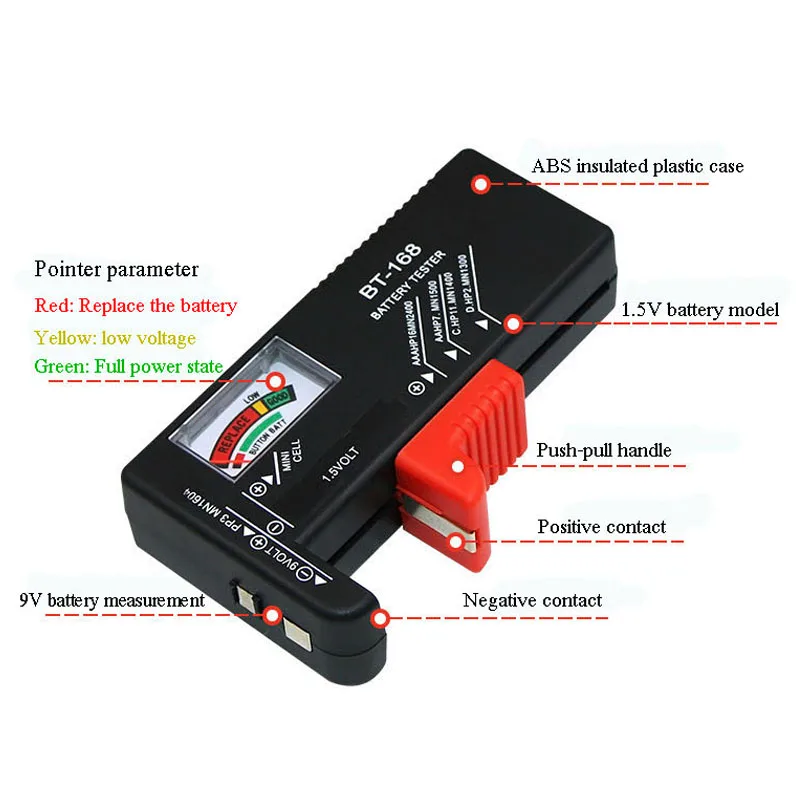 Диагностический прибор для измерения емкости аккумулятора цифровой тестер