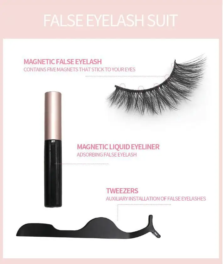 

Blue ZOO Magnetic Eyelash Liquid Eyeliner Magnetic False Eyelashes Tweezer Set Eyelash Extension Tools