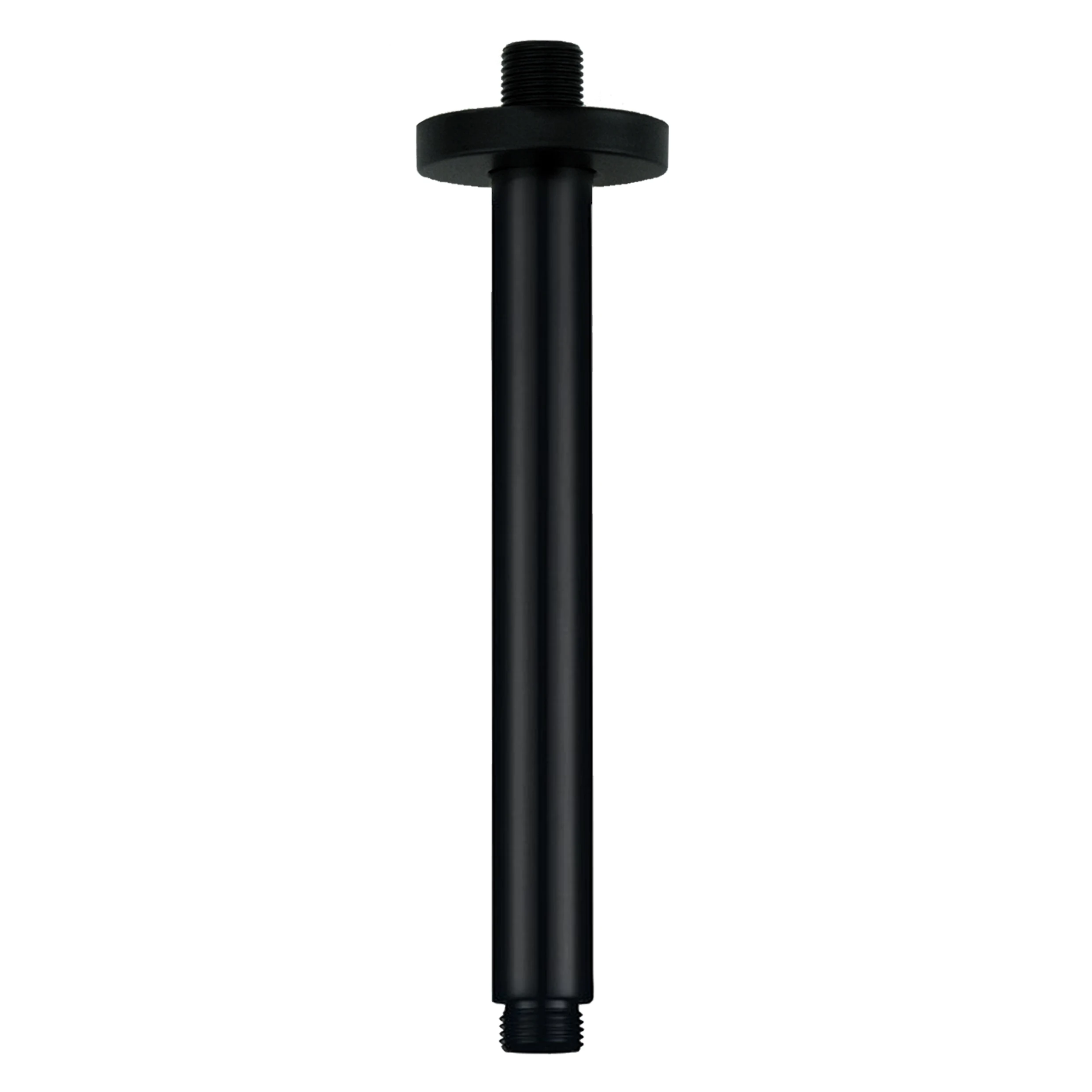

Brass 200mm Bathroom Matt Black Round Ceiling Shower Head Arm