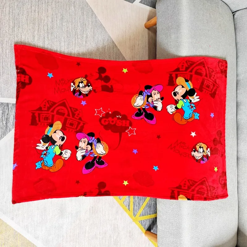 Minnie Mickey 2 Дисней мультфильм синий Минни Микки Маус Дети подарок на день рождения мягкие фланелевые одеяло пеленать ребенка обертывание 70x100 см на кроватку - Цвет: Minnie Mickey 2