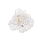 Яркий переключатель в форме капли дождя RGB SMD, линейные переключатели 60 г для механической клавиатуры mx stem, 3-контактный позолоченный пружинный прозрачный корпус стержня