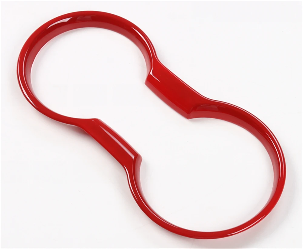 

ABS Interior Decoration Cup Holder Frame Cover Trim for Ford Mustang 2015+ Car Accessories Car Colorful Decal Stickers Brand New