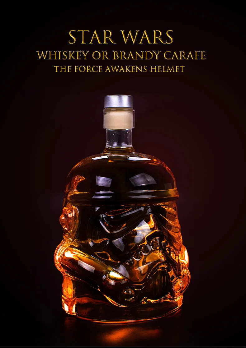 Креативная бутылка для вина Storm Trooper helethip Decanter из боросилированного стекла
