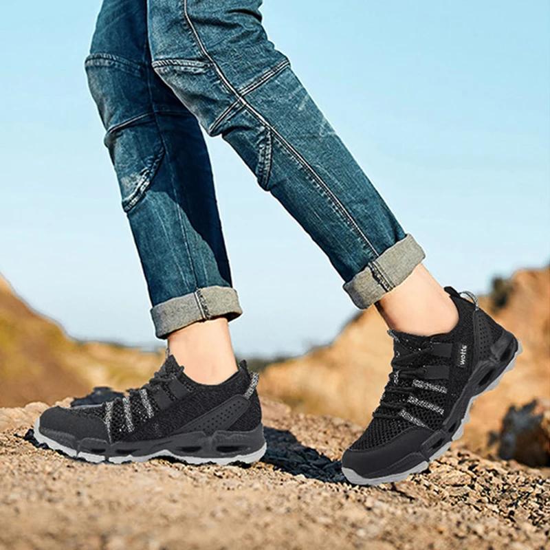 Новинка Мужская походная обувь для улицы женская скалолазания треккинга Uniesx