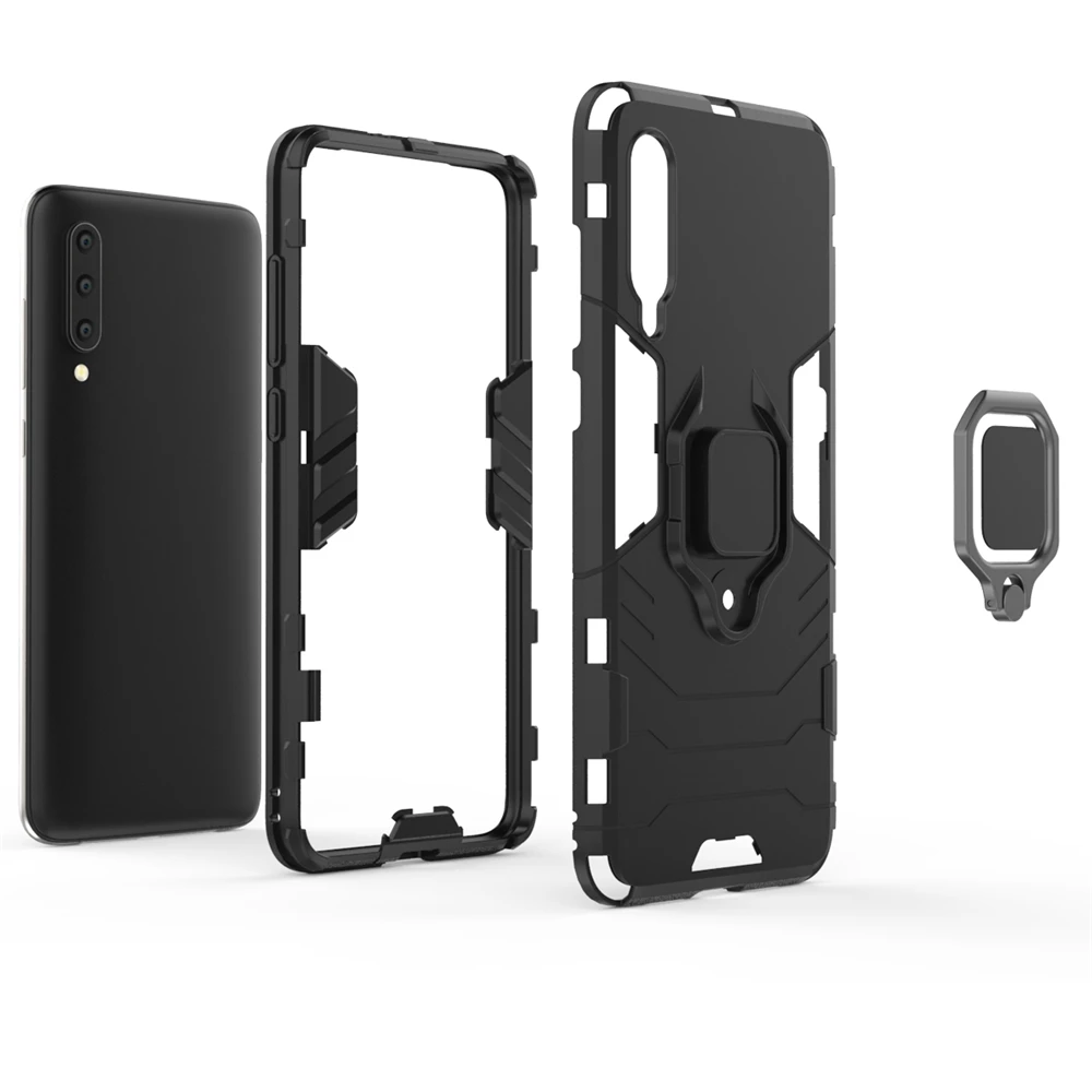 

UFlaxe Hard Case for Xiaomi Mi 8 9 9T Pro Lite SE Mi CC9 Pro CC9e Car Mount Magnetic Bracket Ring Stand Shockproof Cover ZG
