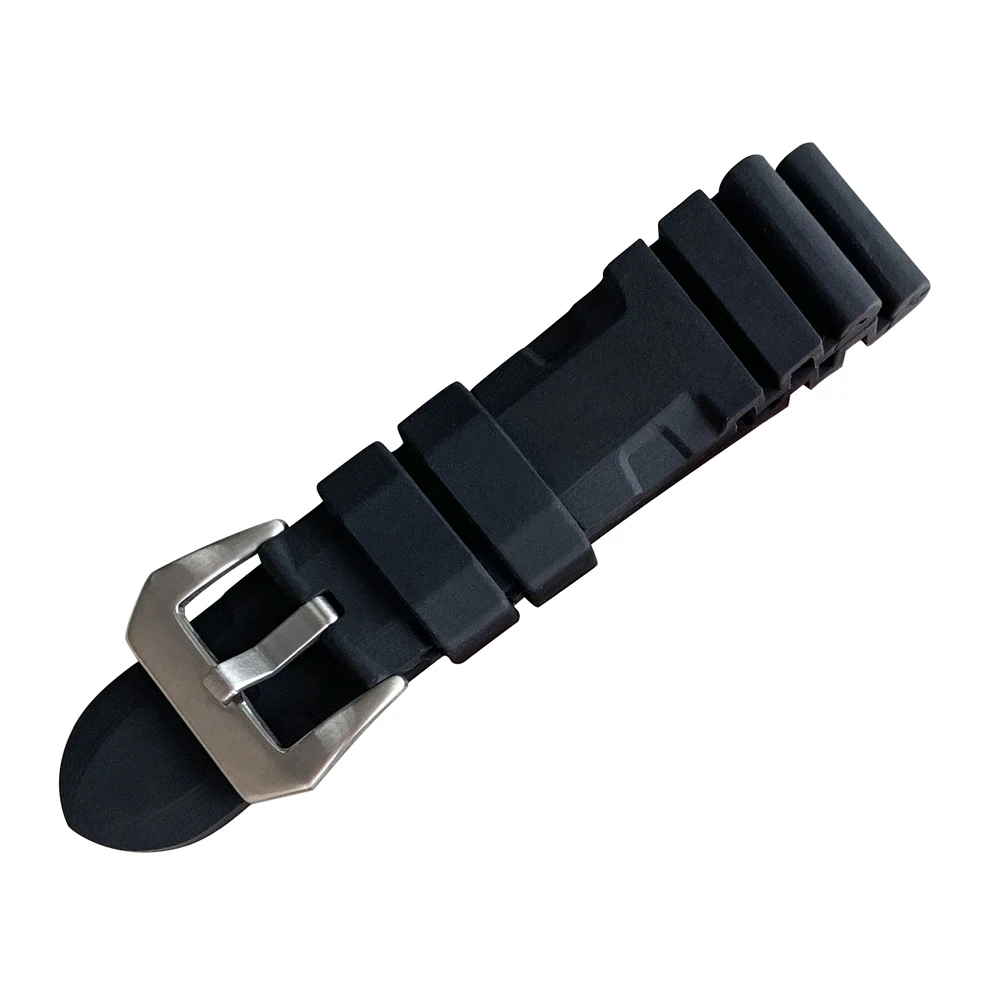 HQ 24 мм силиконовый резиновый ремешок для часов PAM Radiomir из нержавеющей стали с