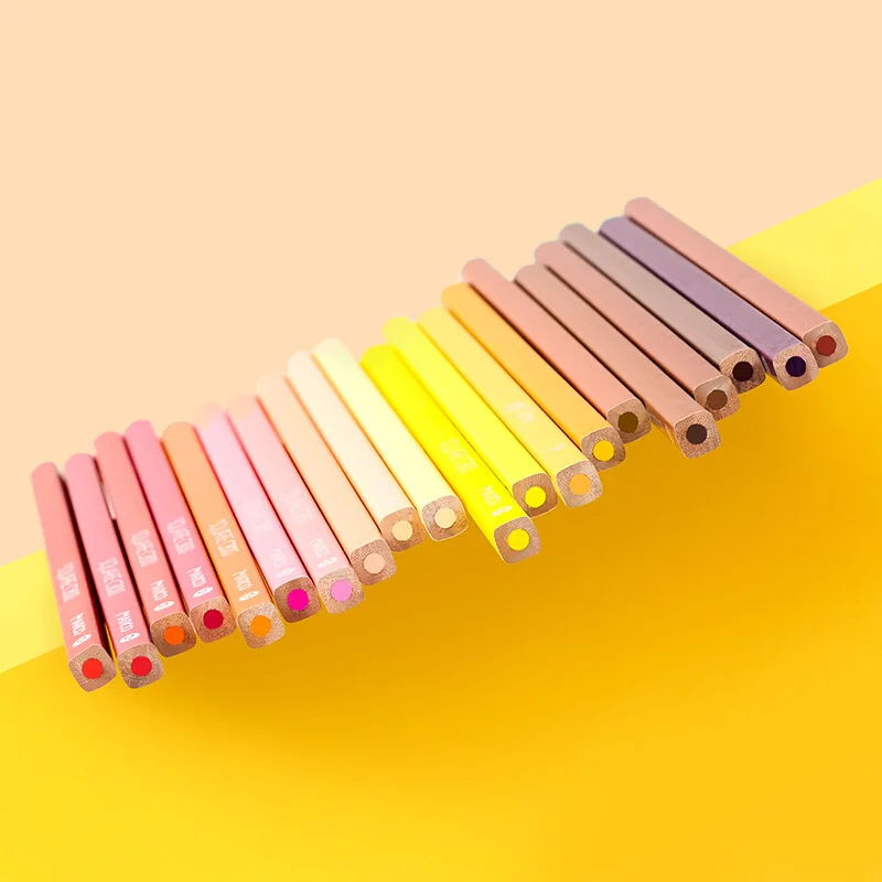 Marco модные масляные цветные карандаши квадратный корпус 24/48 Andstal lapis de cor