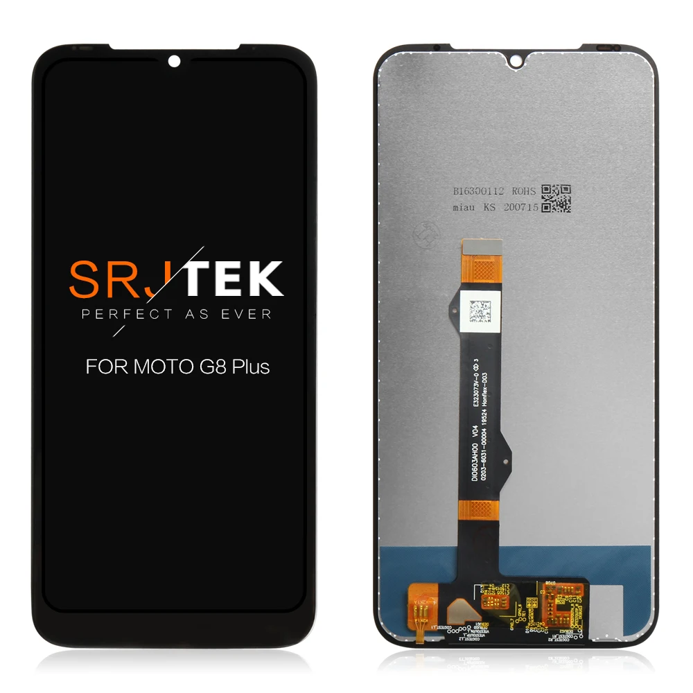 Srjtek для Motorola Moto G8 Plus ЖК-дисплей дигитайзер Датчик стеклянная панель XT2019 сенсорный