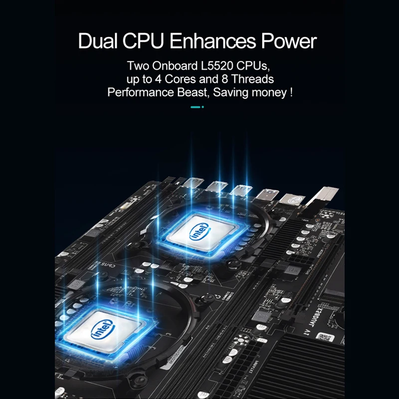 Online JINGSHA X58 Dual Lga 1366 Motherboard Dual Mit Onboard CPU L5520 2,27 GHz X58 Chipsatz 4 Channles DDR3 Unterstützung SATA 2,0 USB 3,0