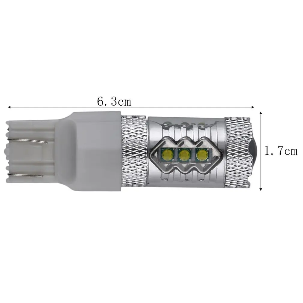 

High Power 80W 7443 LED Bulbs Durable Car Reverse Lights Universal Signal Backup Lights DC12V-24V White Lamp