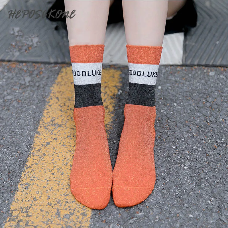 Японская мода на каждый день &quotGOODLUCK с надписью забавными буквами креативный