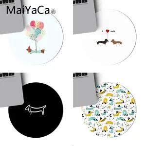 maiyaca animals dogs dachshund keyboard gaming mousepads gaming mouse pad for pc laptop notebook 20x20cm gamer desk pad free global shipping