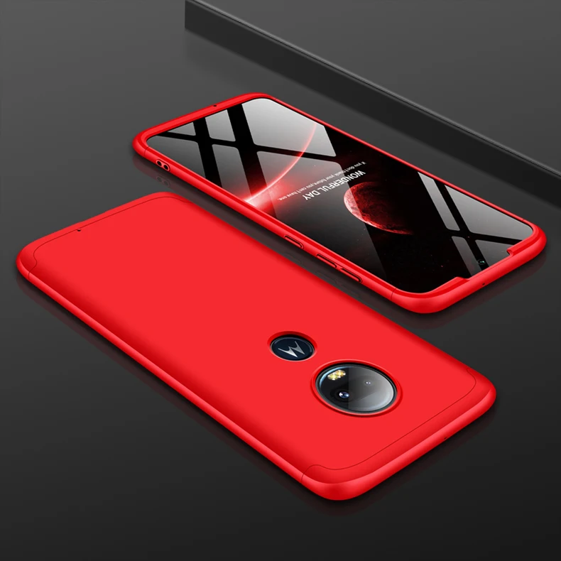 Чехол для Motorola Moto G7 Plus, роскошный полный защитный чехол с магнитным кольцом, противоударный чехол для MOTO G7 G6 G5s Plus, чехол - Color: Red