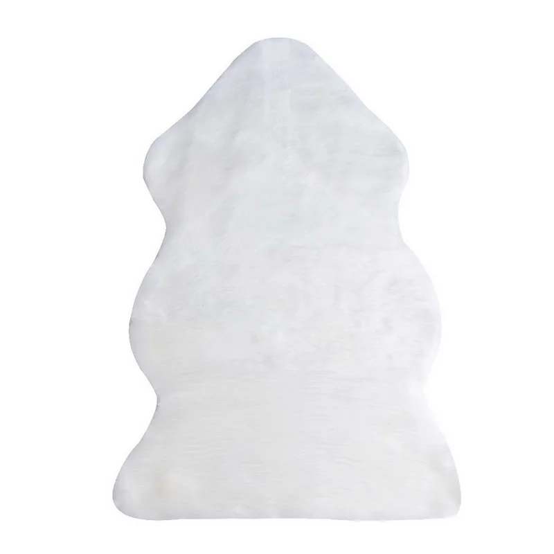 HQ 1 шт. меховой искусственный овчина мохнатый ковер для спальни гостиной гладкий