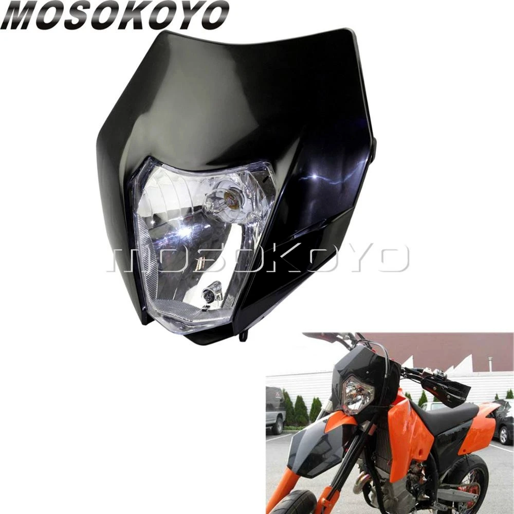 Передняя фара для мотоцикла Черная передняя кросса EXC XC XCF Yamaha WR TTR| |