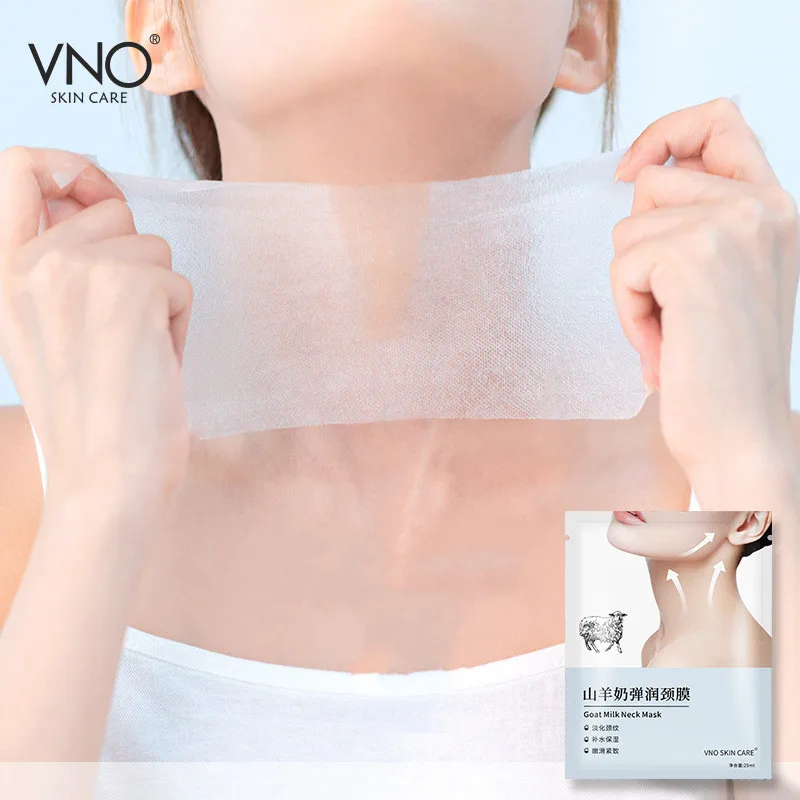 

VNO Goat Milk Neck Mask 5pcs Neck and Neck Mask Desalination Neck Wrinkle Patch Moisturizing Neck Care Cream