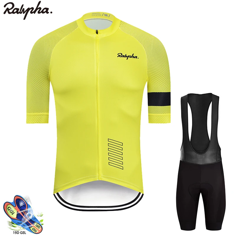 2 Raphaing Pro Team Велоспорт Джерси наборы одежда для велоспорта Ropa Ciclismo Hombre летняя гоночная велосипедная одежда велосипедная Униформа Новинка - Цвет: 2