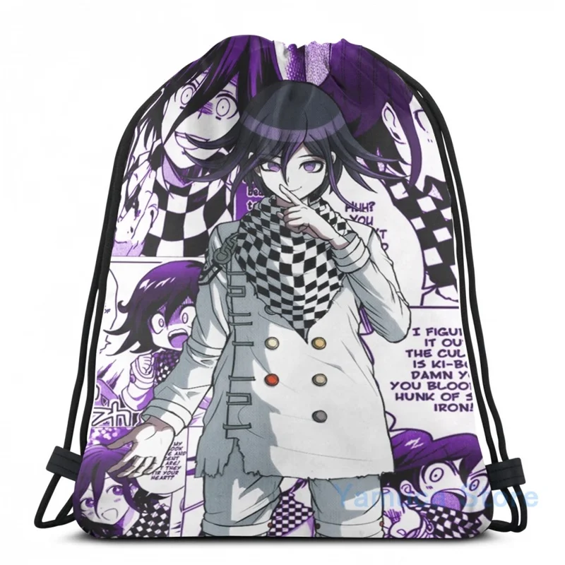 Забавный графический принт Kokichi Ouma манга (но фиолетовый!) рюкзак с USB зарядкой