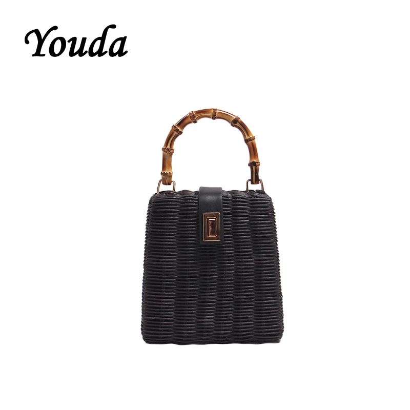 Youda оригинальная Пляжная сумка ручной работы из ротанга модная Ретро