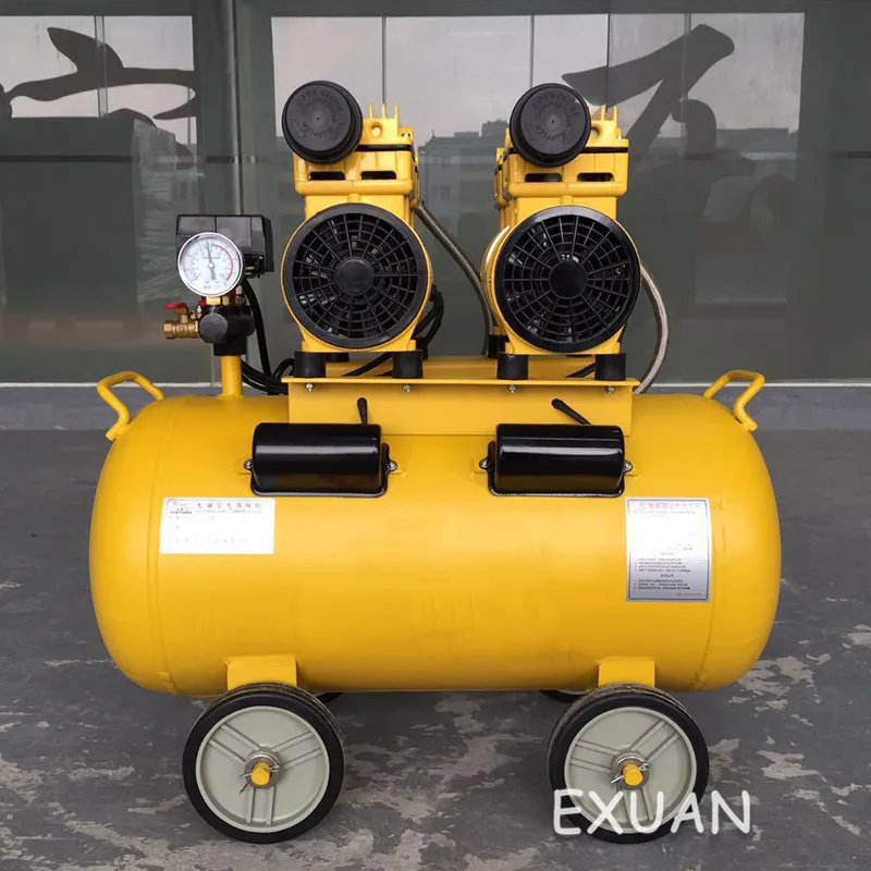 

New multifunctional FT-24008 silent oil-free woodworking spray paint small piston air compressor 220V strong and wear-resistant