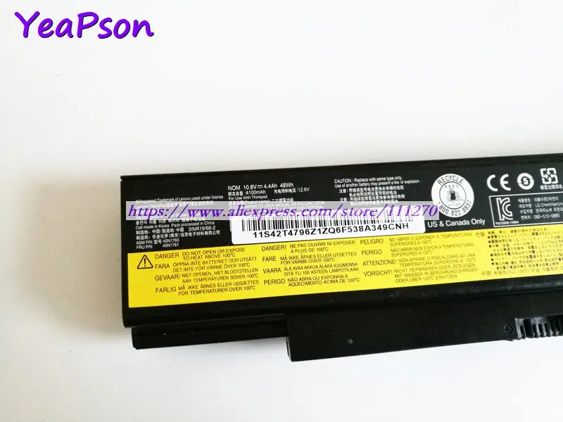 Аккумулятор для ноутбука Lenovo Thinkpad E550 E550C E555 E560 10 8 В 4400 мАч|Аккумуляторы ноутбуков|