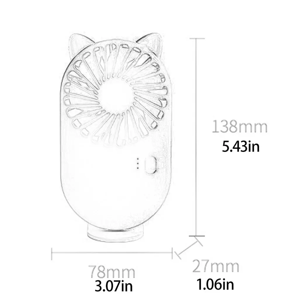 

Portable Mini Fan Handheld Fan Home Office Desk Speed Adjustable USB Rechargeable Fan Air Cooler Outdoor Travel