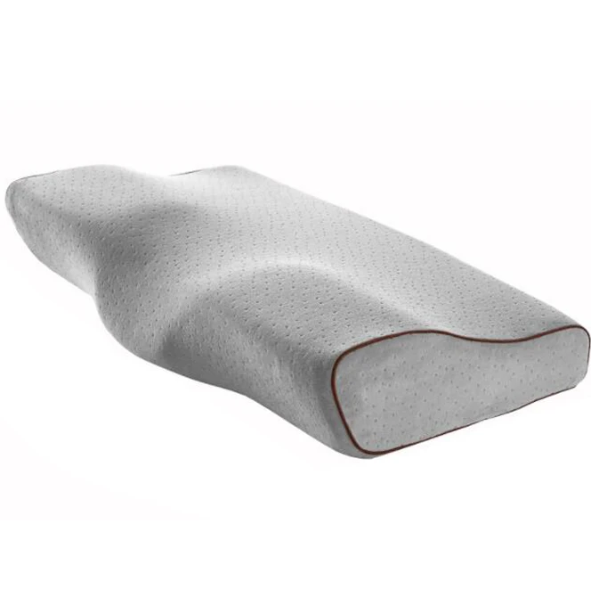 stop snore pillow Мягкая ортопедическая латексная Магнитная терапия Подушка с бабочкой 50*30 см подушка для шеи медленный отскок пены памяти подушка с наволочками - Цвет: stop snore pillow