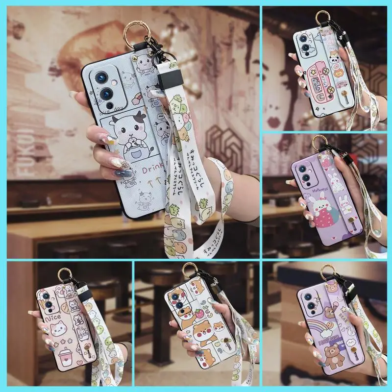 New Arrival Back Cover Phone Case For One Plus 9/1+9 Black Cartoon Fashion Design Cute | Мобильные телефоны и аксессуары