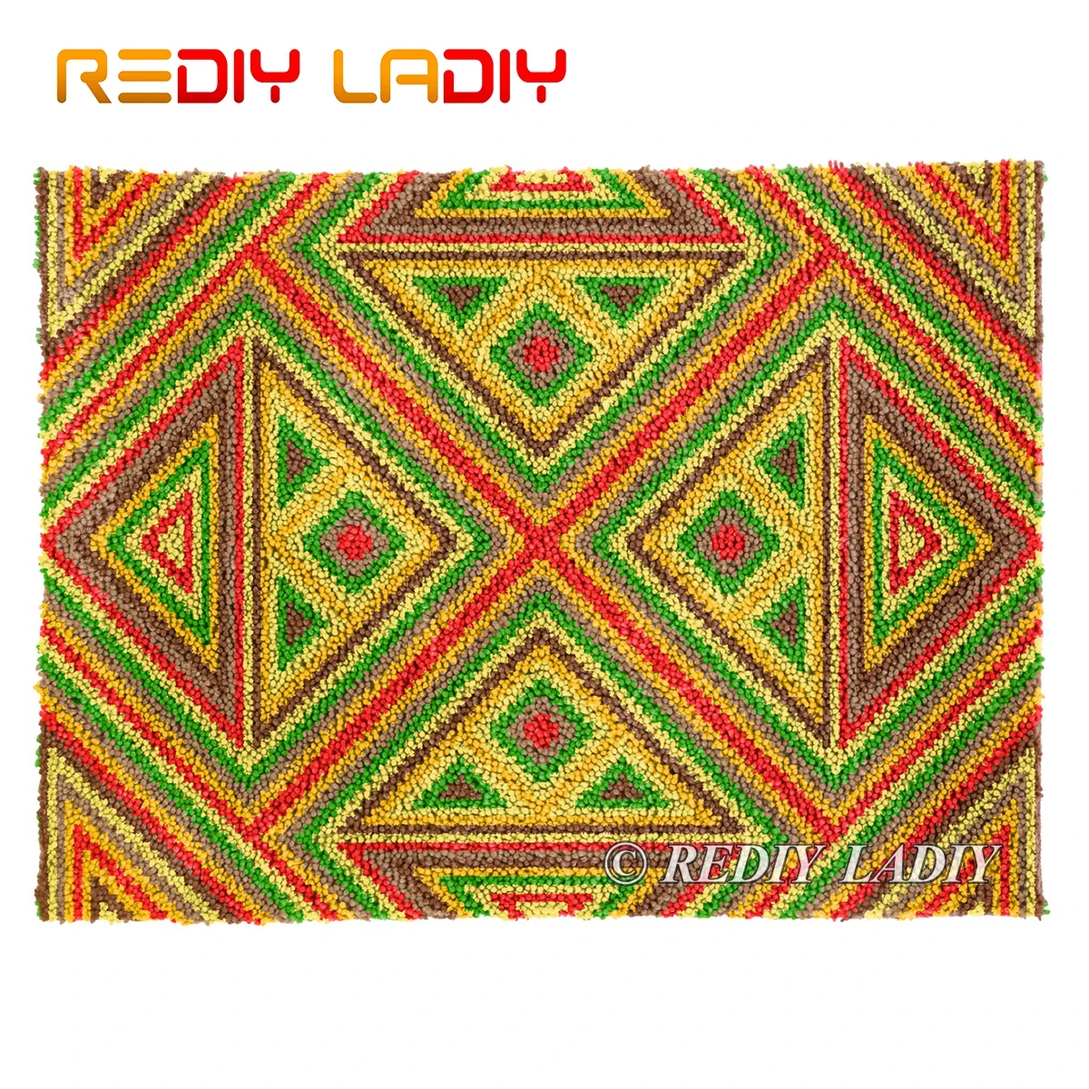 

Крюк с защелкой ковер Мандала Тип D плюшевые наборы гобеленов крючком Подушка Мат DIY ковров домашний декор из толстой пряжи декоративно-прик...