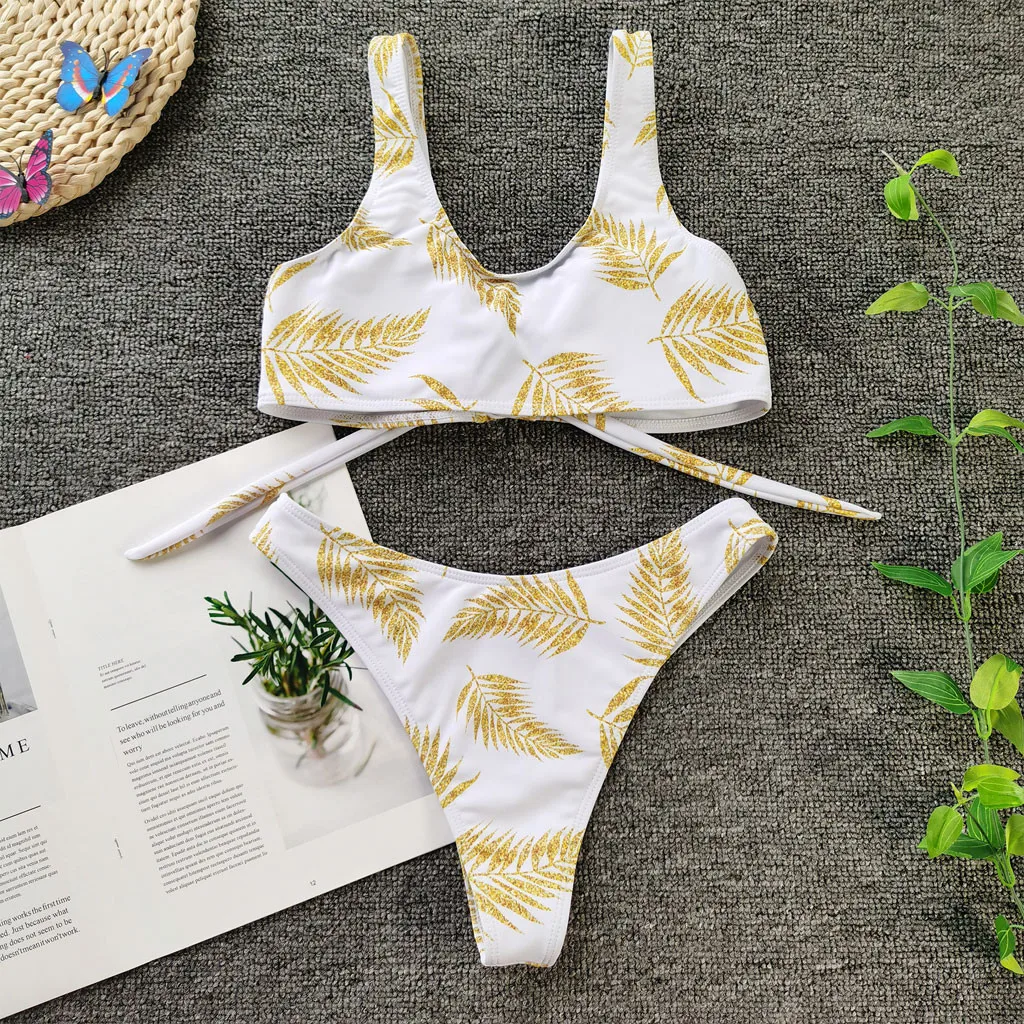 

Bikini Push Up 2020 Swimwear Women Hollow Out Bowknot Swimsuit Two Piece Femme Summer Bathing Suit Brazilian Maillot De Bain Hot
