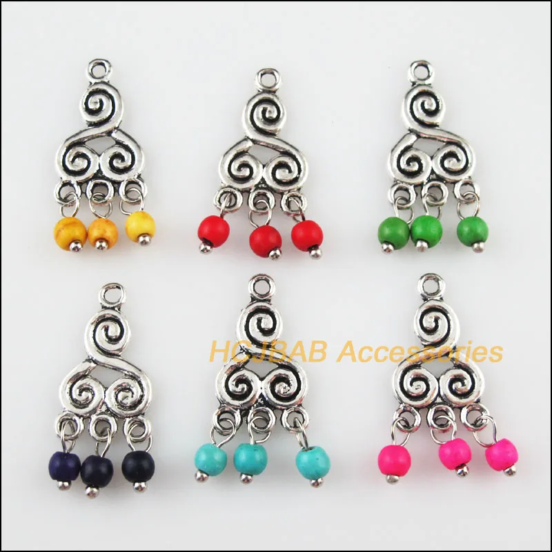 Модные 12 новый китайский узел очаровательные кисточки Тибетский серебристый