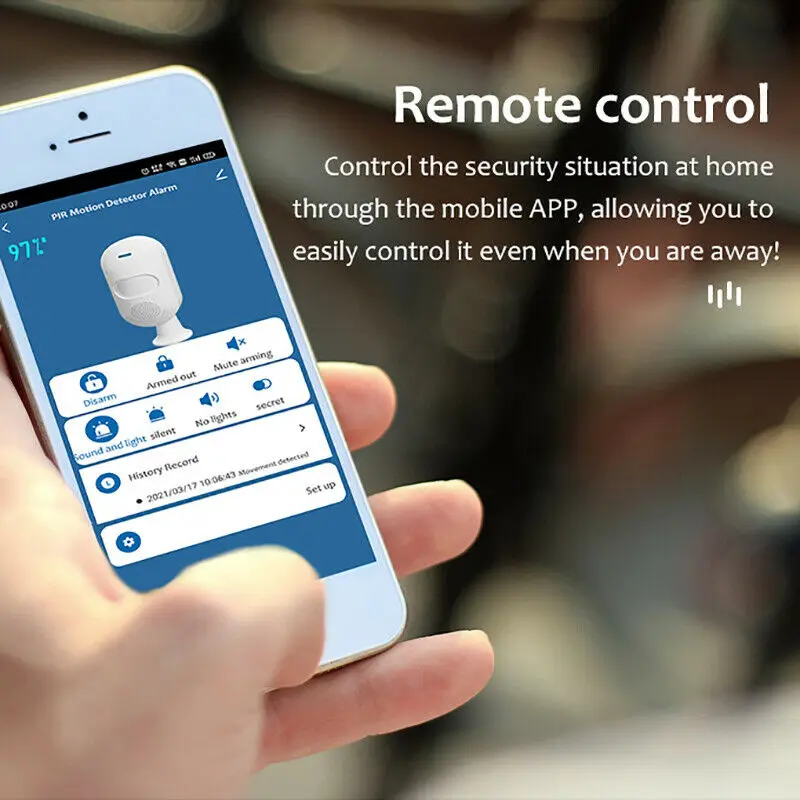 

Tuya Smart WiFi Infrared Detector PIR Motion Sensor Home Security Google Alexa