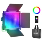 Neewer 660 RGB светодиодный светильник с приложением управления применимые сцены с ЖК-экраномU кронштейномBarndoor, металлический корпус для фотографии