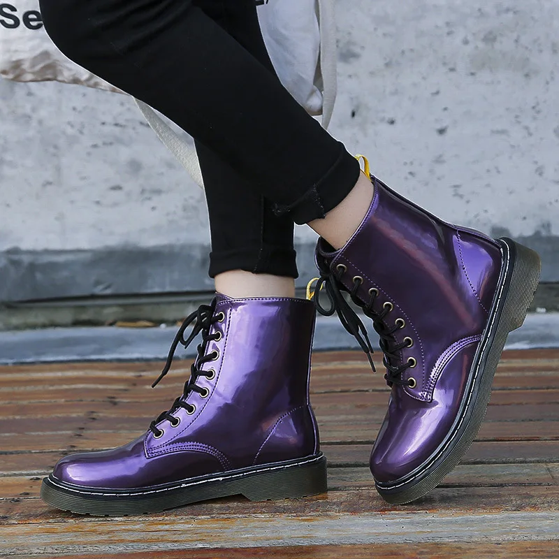 Женские ботинки martin ботильоны для женщин из искусственной кожи мотоботы женская