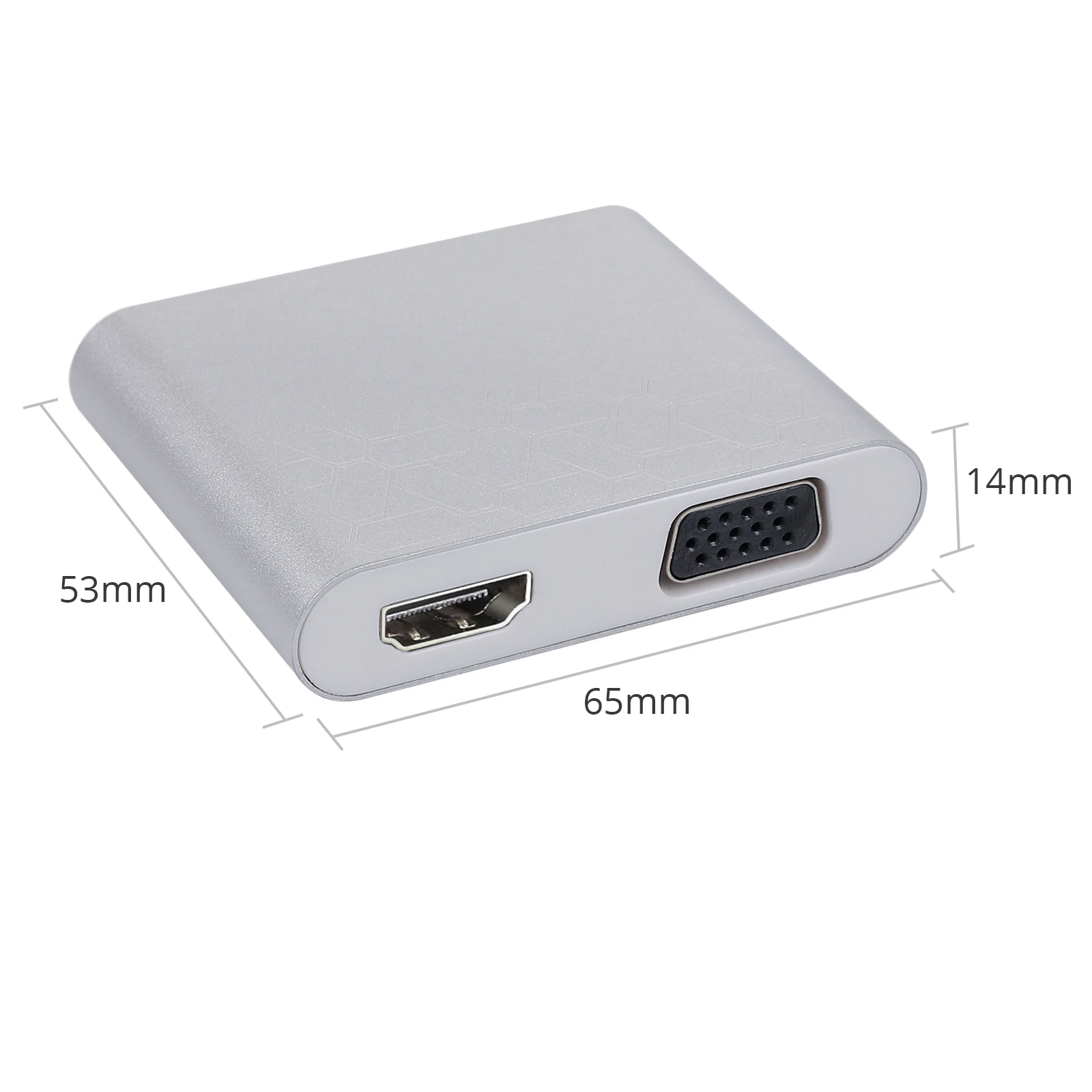 ESYNiC USB в VGA HDMI конвертер 1080P HD 3 1 Lightning type C адаптер двойной дисплей многопортовый