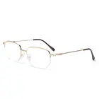 Очки для чтения с высокой четкостью для мужчин и женщин, мужские металлические пресбиопические очки с полуободковой оправой, увеличительные очки с диоптриями + 1,00  + 4,00