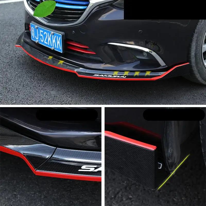 

Voiture Sticker Spoiler Auto Decoration Car Accessories Exterior Front Bumper Lip Styling Moulding 2020 FOR Mazda 6 Atenza